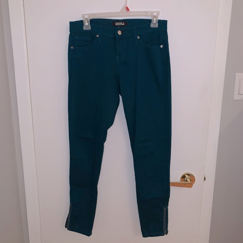 [27]👖F21 greenish/blue jeans